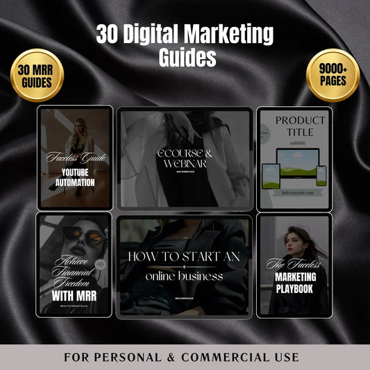 Beginner 30 Faceless Digital Marketing Guides