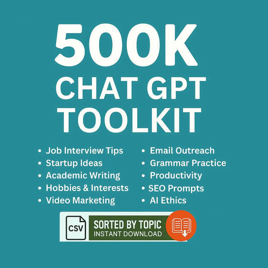 500K ChatGPT Prompts Toolkit