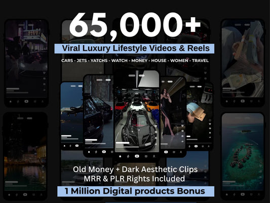 65K + Viral Luxury Rich Lifestyle Videos Reels